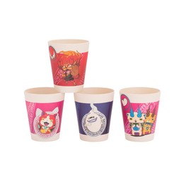 Vandor Yo-kai Watch 4 Piece 10 Ounce Bamboo Cup Set