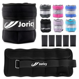 Adjustable Ankle Weights for Women Men Kids 1-5 LBS 1 Pair Wrist Leg Arm Weights with Removable Weight, Strength Training Weight for Jogging, Walking, Running, Fitness, Gym Workout, Black