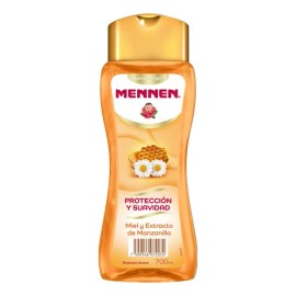 Shampoo Protección Y Suavidad Miel  Manzanilla 700ml Mennen                                                                                           