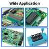 FOCMKEAS 25 Pcs 24 Pin IC Socket,2.54mm Pitch Pins Narrow