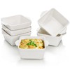 ELFULLY 6 Pack 13 OZ Ceramic Baking Dishes, 4.5" Mini