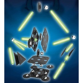 Tinamiri SUPERMAG - Glow 45 | Educational Construction Fun | 45 Piece Set | Europe-Made | STEM | Toy Magnetic Building Sets | Magnet Toys | Supermag 0666