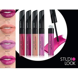 Cyzone Studio Look - Lápiz labial líquido de color intenso, alta fijación de larga duración, color: rosa nude