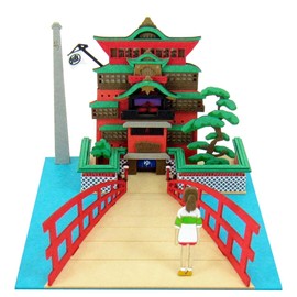 Sankei MP07-11 Studio Ghibli Mini Spirited Away Oil Shop Tochihiro Non-Scale Papercraft