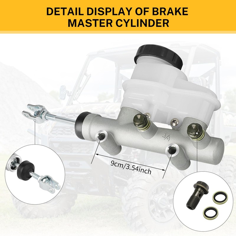 M MATI Brake Tandem Master Cylinder for Polaris Ranger 400