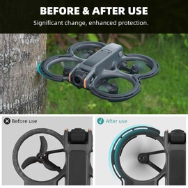 BRDRC Avatar 2 Propeller Protection for DJI Avata 2, Bumper Guard Protective Bumper Anti-Collision Shockproof Prop Protector for DJI Avata 2 Fly More Combo Drone Accessories - Black
