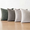Textured Woven Throw Pillow Covers 22x22 Set of 2 Olive