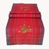 texpot Tablecloth 85 x 85 cm with Embroidery Tree Red/Colourful