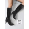 LONDON FOG Womens Event Heeled Dress Boot Black 8.5