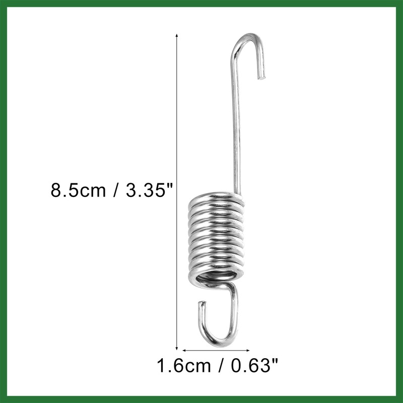 Motoforti 10pcs 8.5cm Length Silver Tone Motorcycle Brake Pedal Return