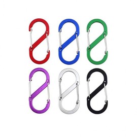 S-shaped two-way carabiner Hook 6ea