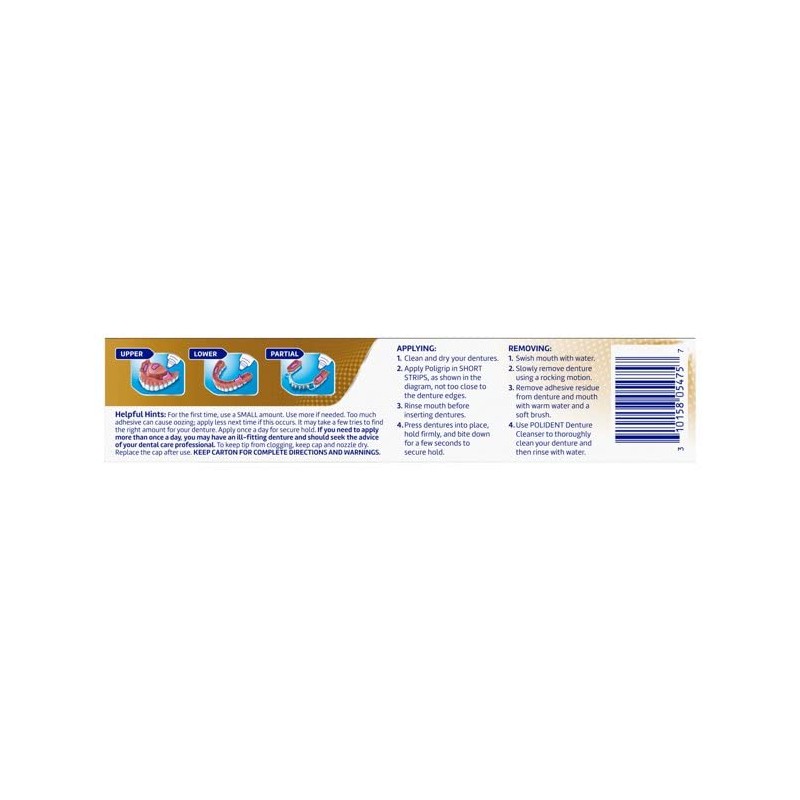 Super Poligrip Extra Care Denture Adhesive Cream with Poliseal -