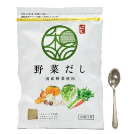 Ajino Wako Vegetable Soup 6.3 oz (180 g) (6 x 30 Packs), Dashi Pack, Vegetable Soup, Domestic Vegetables, Seasoning, No Preservatives, Sweeteners, Colorings, Vegetable Bouillon, Spoon Included