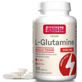 Vegan L Gluthamine, Muscle Tissue, 1000mg per Serving, 100 Tablets