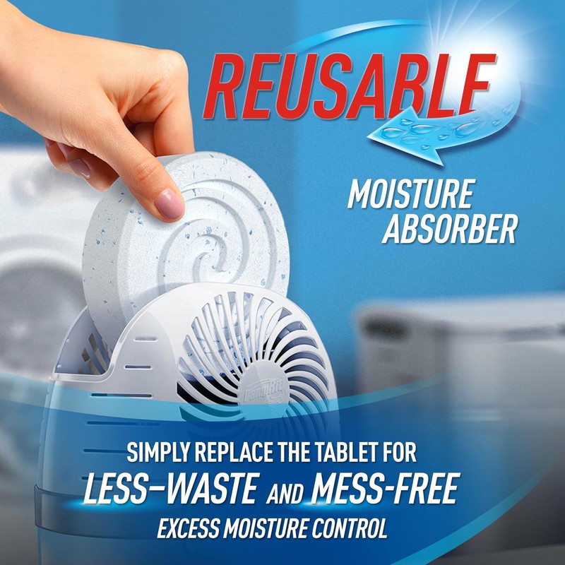 DampRid Moisture Absorber Drop-In Tablet Refill Pack, Fragrance Free, 15.8