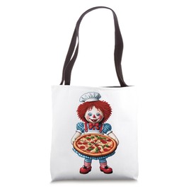 Raggedy Ann Making a Pizza Tote Bag