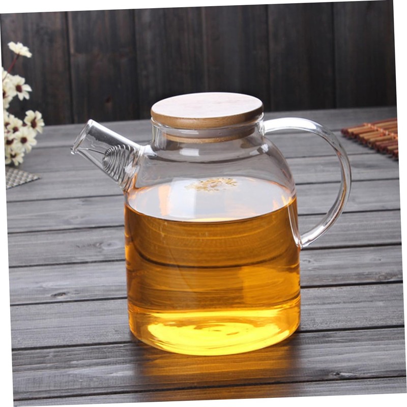 CIYODO 1.6l Glass Water Filter Kettle with Strainer Camping Kettle