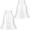 Skelang 2 Pcs Ceiling Fan Light Cover, Seeded Glass Light