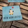 Mr. & Mrs. Panda Personalisierter Bierdeckel Pinguin Luftballon 50er Set