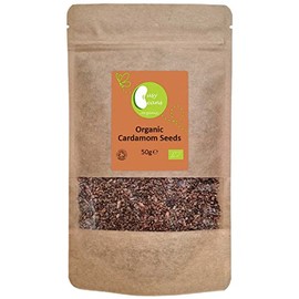 Organic Cardamom Seeds - Certified Organic - by Busy Beans Organic (50g)