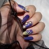 CHOK: 10 Purple Flavor Handmade Nail Tip - Coffin Egg