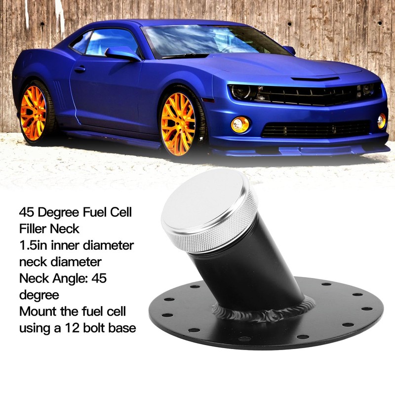 45 Degree Fuel Cell Filler Neck with 12 Bolt Steel