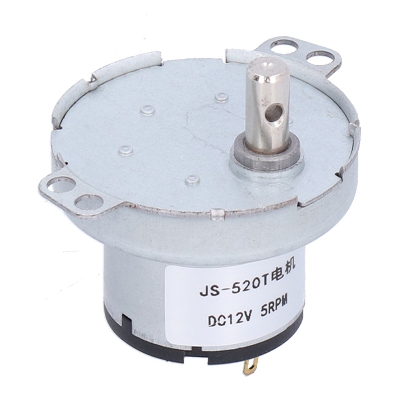 JS‑520T Synchronous Motor Durable DC 12V 5RPM Gear Motor for