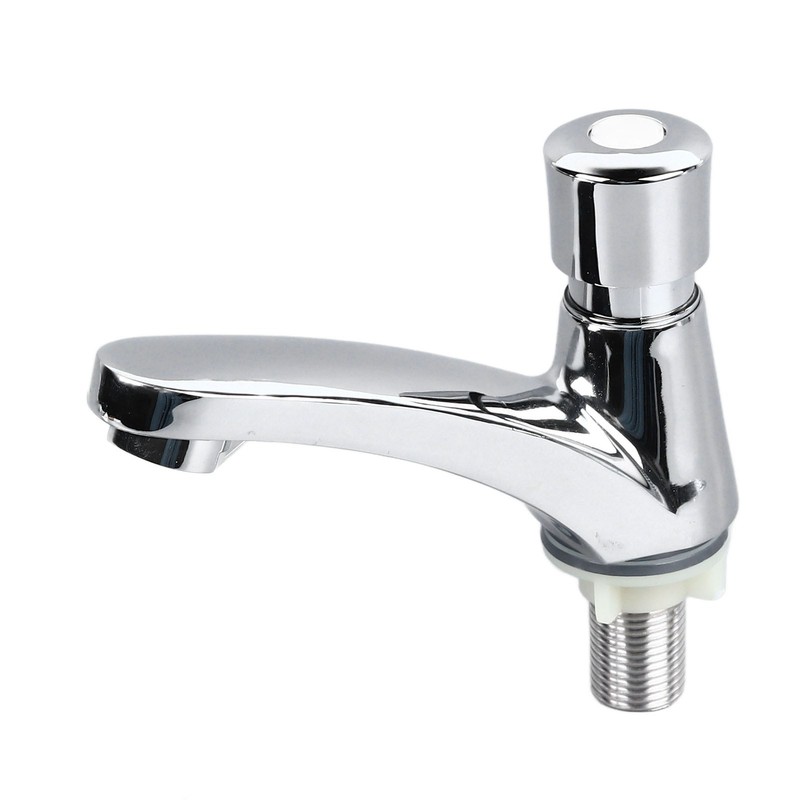 Basin Sink Faucet Push Button Design Water Saving Rugged Reliable