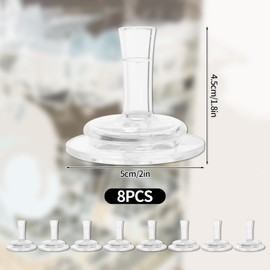 8pcs Nipples for NUK Sippy Cup, Silicone Reusable Baby Bottle Replacements Soft Nipples Practical No Leakage Drinking Tools Suitable for NUK Sippy Cup