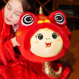 Plush Pillow Hand Warmer | Plush Hand Muff Year of The Snake Pillow | Library Waist Supporting Cuddly Cushion Kids Adults Cartoon Hand Warmer for Working