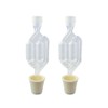 Twin Bubble Airlock and Carboy Bung (Pack of 2)