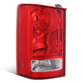 DNA MOTORING Factory OE Style Halogen Driver Side (Left) Taillight Assembly Compatible With Pilot 2009-2015, HO2800174, OEM-TL-077-L