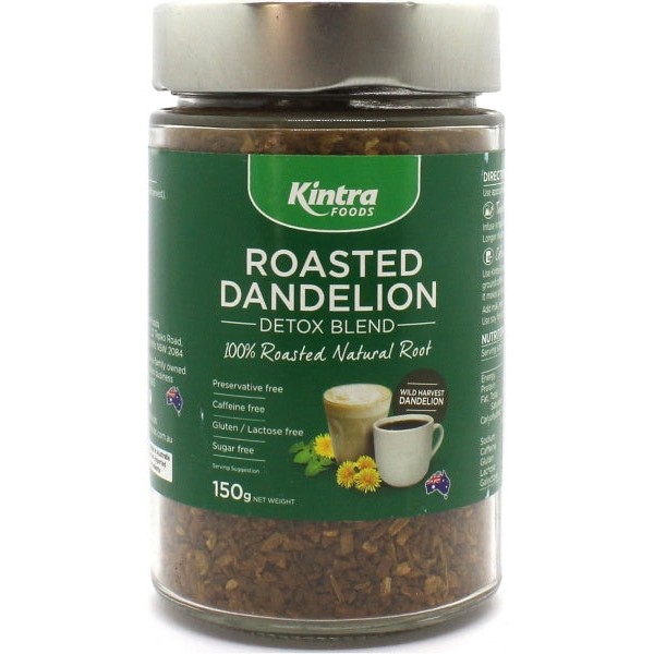 Kintra Foods Roasted Root Herbal Blend of Dandelion and Chicory GF Granular 150g