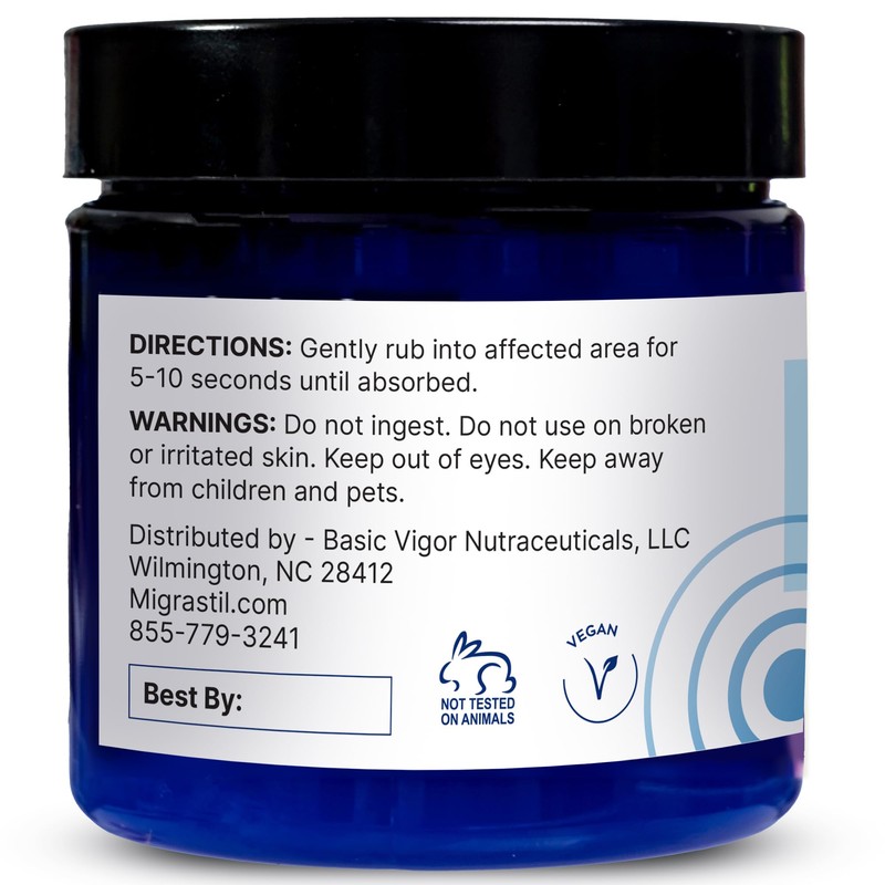 MIGRASTIL Cooling Magnesium Body Cream & Hydrating Lotion. Extra Strength