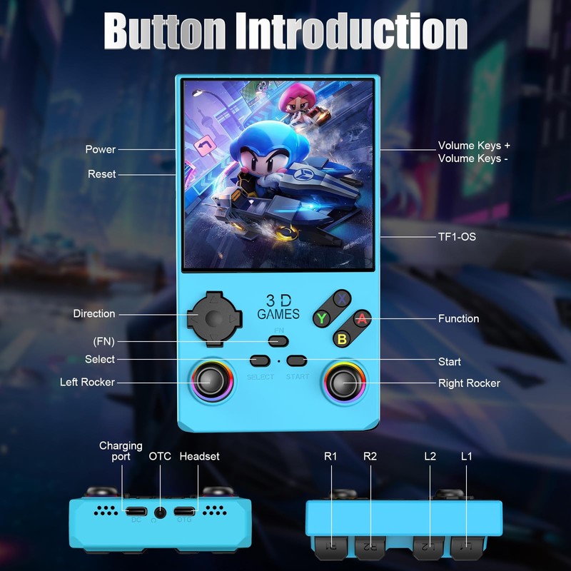 2025 V40MAX Upgraded Retro Handheld Game Console, Built in 40,000+Classic