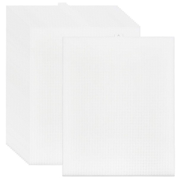 BUYGOO 20 Pack 7 Count Clear Plastic Mesh Canvas Sheets