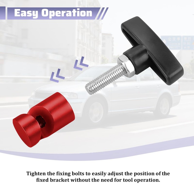2PCS Car Hood Prop Struts Clamp, Vehicle Hood Lift Support