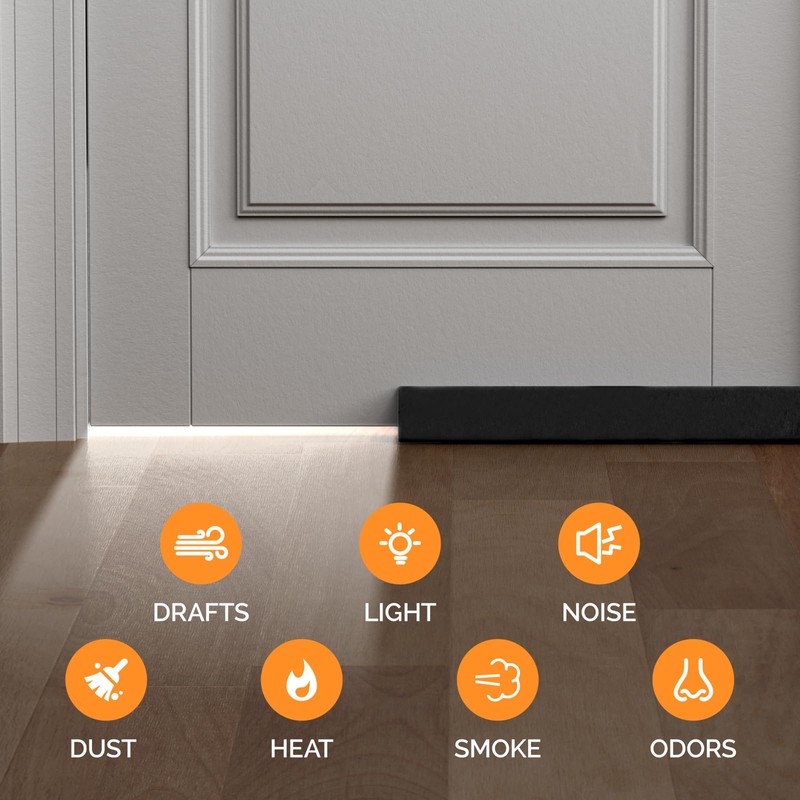 fowong Under Door Draft Stopper 30" to 36" Adjustable Draft
