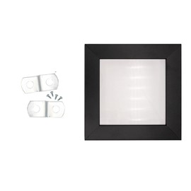 1/8" Depth Flat Offset Mounting Canvas Clips for Picture Framing Pack of 100 Plus #6 X 3/8" Pan-Head Screws Included