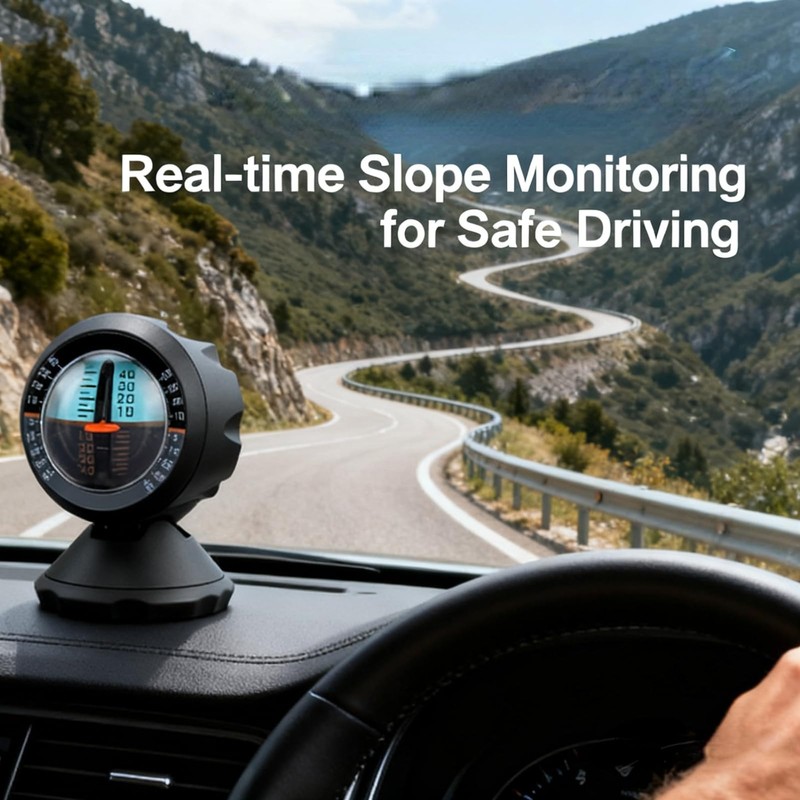 Tbest Inclinometer Slope, Campervan Level, Indicator Meter Level Tilt Gauge