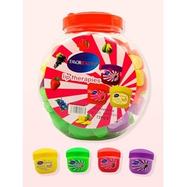 Bálsamo Labial Hidratante VaseL Lip therapies 72 pcs, Humectante- Hidratante con un Delicioso Aroma Frutal, Mantiene La Humedad Todo El Día Para Labio