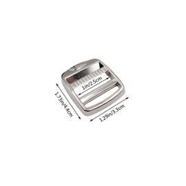 Nifocc Pack of 10 Metal Ladder Adjustable Buckles Webbing Release Buckles Zinc Alloy Buckle with Adjustable Slider for Backpack Suitcase Strap Accessories - Silver
