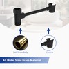 Hibbent All Metal Shower Head Holder - Solid Brass Adjustable