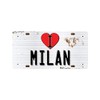 McMug - I Love Milan - Metal Sign, Decorative Sign,