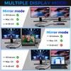 Adaptador USB C 4K a HDMI doble, compatible con 4K60Hz,