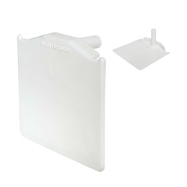 White End Cap for Exitex Capex Snap Down Glazing Bar on Lean-to Timber Rafter