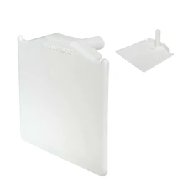 White End Cap for Exitex Capex Snap Down Glazing Bar on Lean-to Timber Rafter