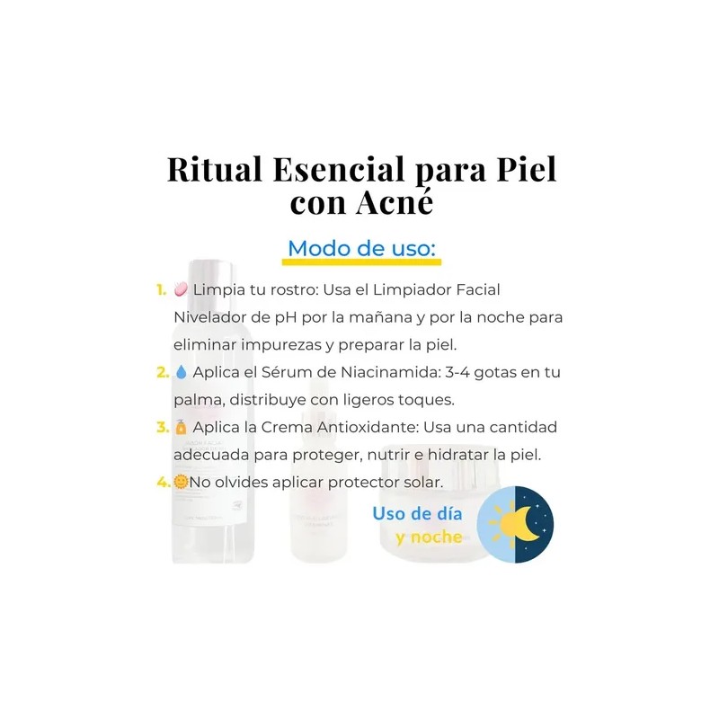Kit Tratamiento Acné Lilo Skincare Té Verde Y Niacinamida