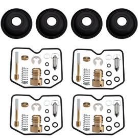 KASturbo Carburettor Repair Kit with Gasket Suitable for Suzuki Bandit GSF 600 GSF600S 1996-2004 4 Set