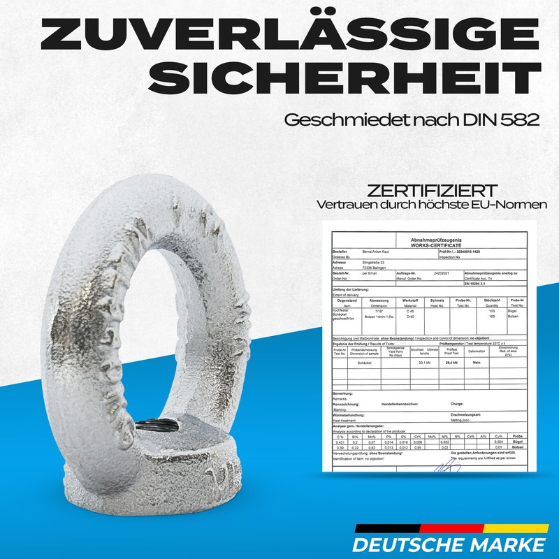 PinPro Ring Nuts According to DIN 582 with Load Capacity